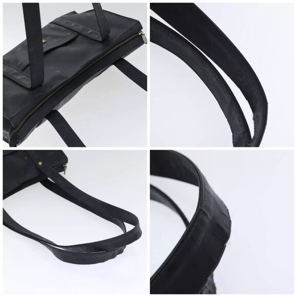 MCM Vicetos Logogram Tote Bag PVC Black Auth 88208 - Picture 16 of 16